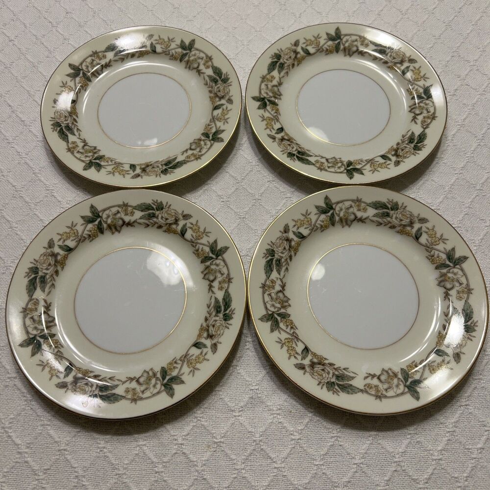 Set Of 4 Vintage 1940 Noritake China Bread Plates Pattern 5020